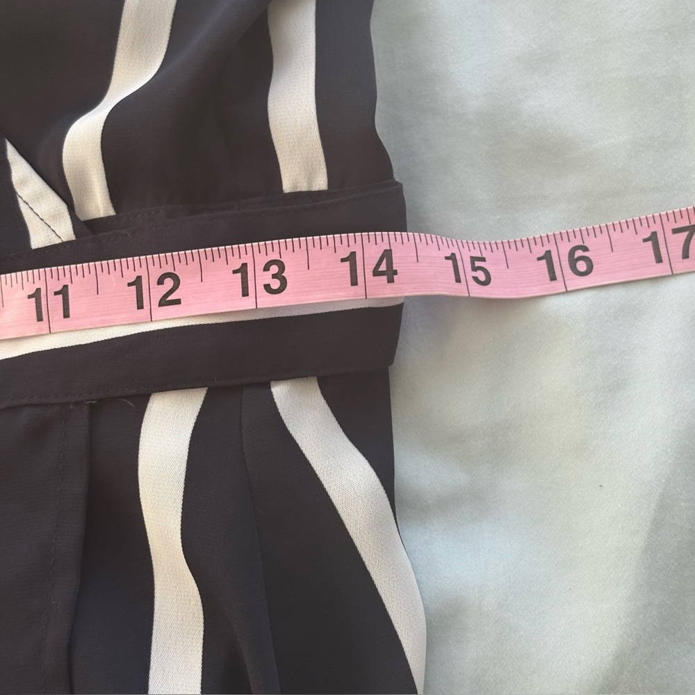Witchery black and white striped wrap dress - Picture 9 of 10